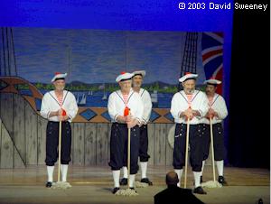 Sailors mopping