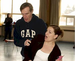 Bill Harman and Debbie Yuen dancing.