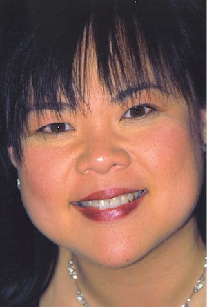 Close-up of Linda Jung.