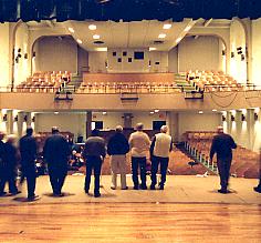 A look at the auditorium from the cast's point of view